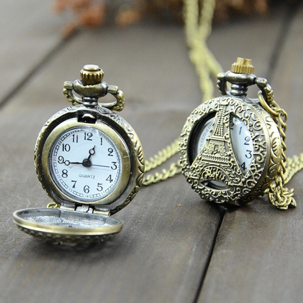 Đồng hồ bỏ túi chạm khắc họa tiết phong cách steampunk có thể dùng làm dây chuyền  | BigBuy360 - bigbuy360.vn