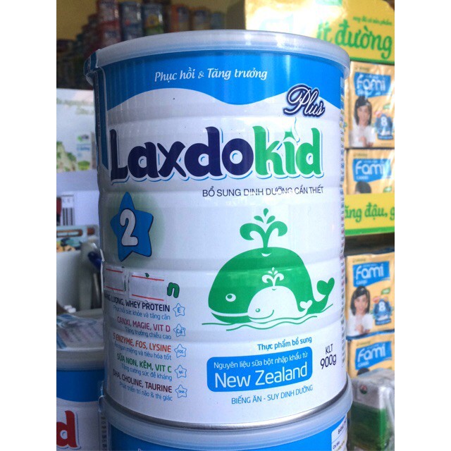 [ƯU ĐÃI] Sữa Laxdokid số 2 Cao năng lượng cho trẻ trên 3 tuổi loại 900g