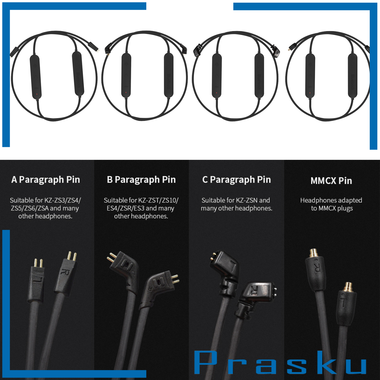 [PRASKU]Bluetooth Module 4.2 Wireless Upgrade Cable Replaces for KZ