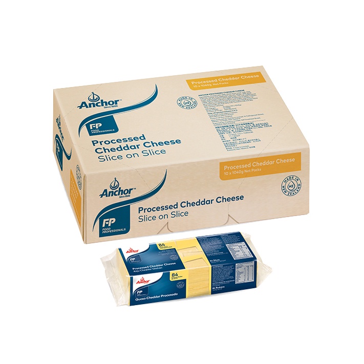 Phô Mai Cheddar Anchor New Zealand Gói 84 Lát 1040g