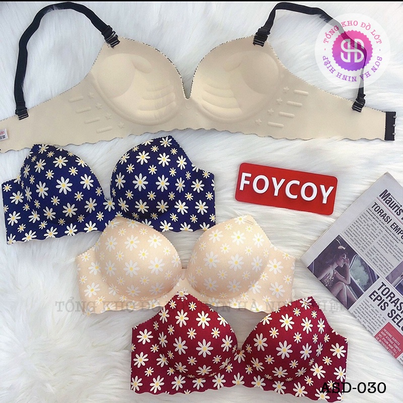 Áo lót nữ su đúc không gọng, đệm dày bàn tay nâng ngực chống xệ mã ASD-030