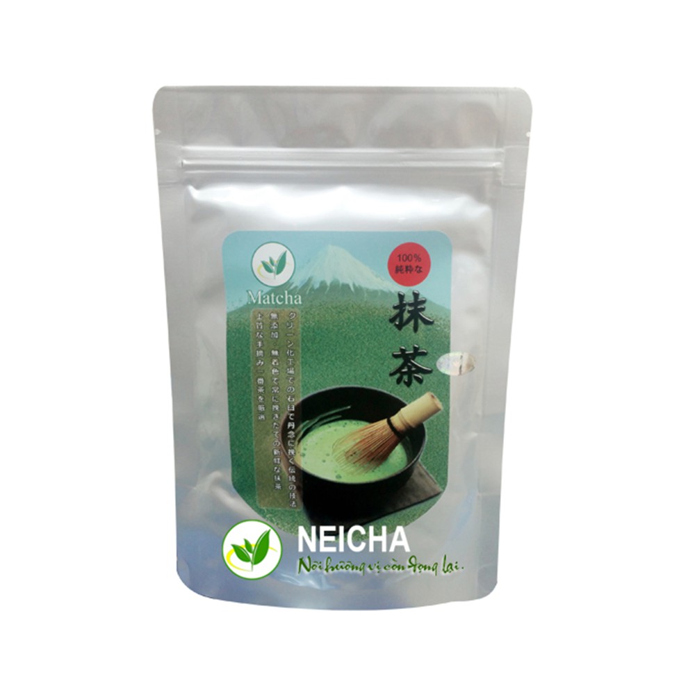 Bột Trà Xanh Nhật Bản gói nhỏ 20g - Thành Phần 100% Búp Trà Tươi Tự Nhiên