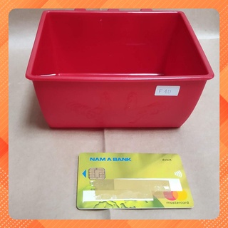 F10 - 10 cái Máng vuông Nhựa tốt Đựng Thức Ăn, Nước Uống Cho Gà, Chim, bồ câu, dài 14cm