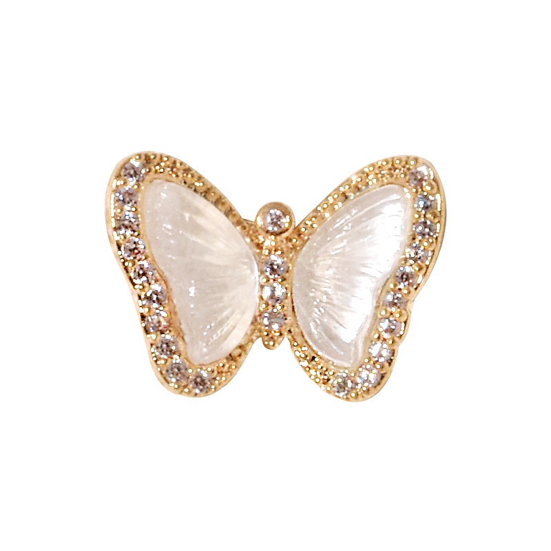 Set 2 Phụ Kiện Trang Trí Móng Tay Nghệ Thuật Hình Hoa Bướm 3D 2021#