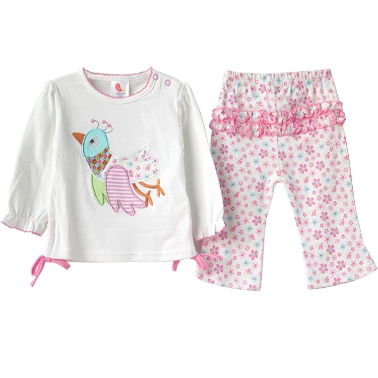 Bộ cotton thêu pretty kibo