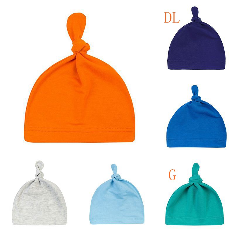 Mũ cotton thắt nơ đáng yêu dành cho bé