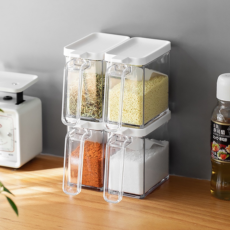 Hộp Nhựa Đựng Gia Vị Tiện Lợi Cho Nhà Bếp