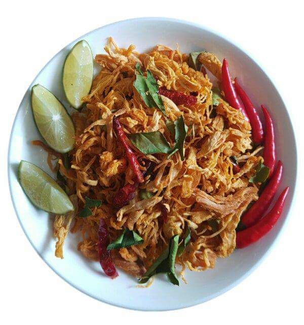 1 Hủ TO 500G Khô gà xé cay, lá chanh ngon tuyệt( sỉ/dạo/ăn vặt/ăn liền/nhà làm/rong biển/combo/tết