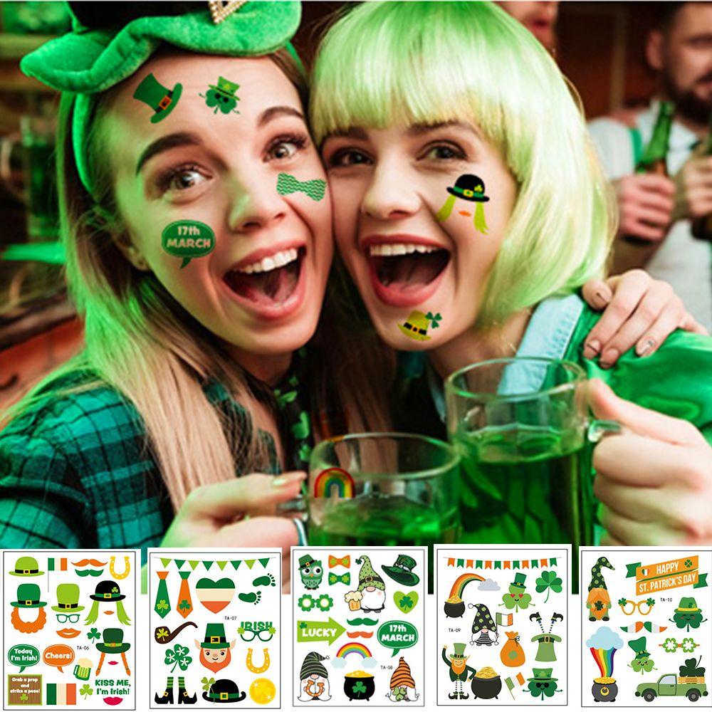 Hình Xăm Dán Tạm Thời PISTA St Patricks Day Chống Thấm Nước