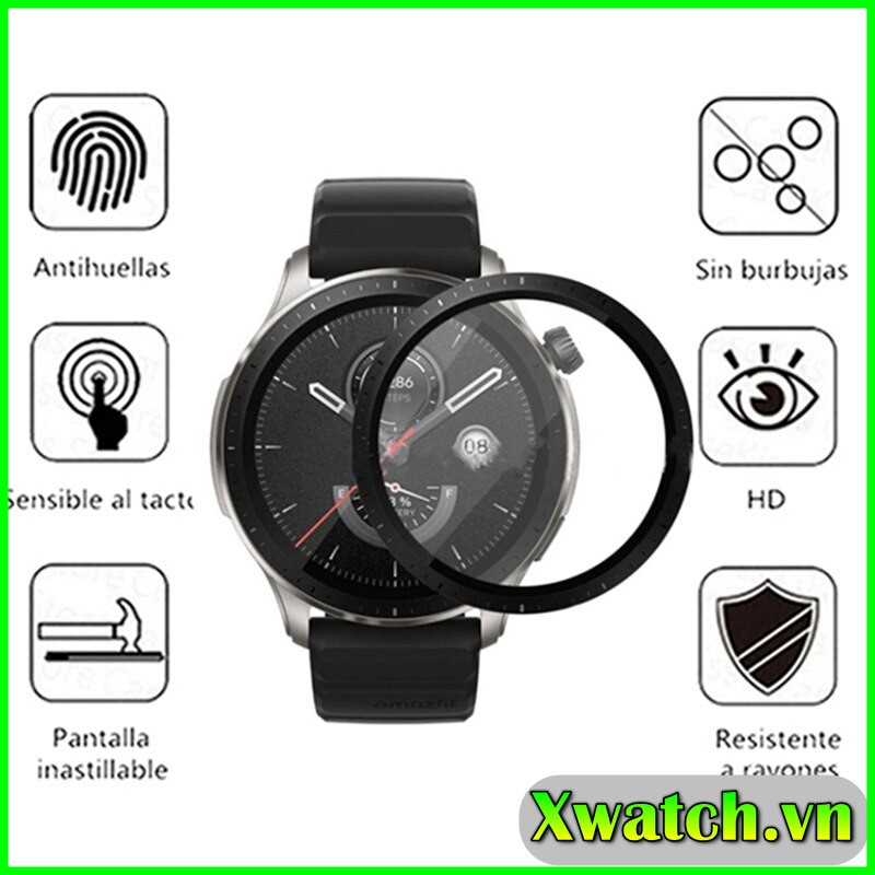 Miếng dán 3D Full màn Xiaomi Amazfit GTR 4 , GTR 4 GTR 3/3 pro bảo vệ màn hình