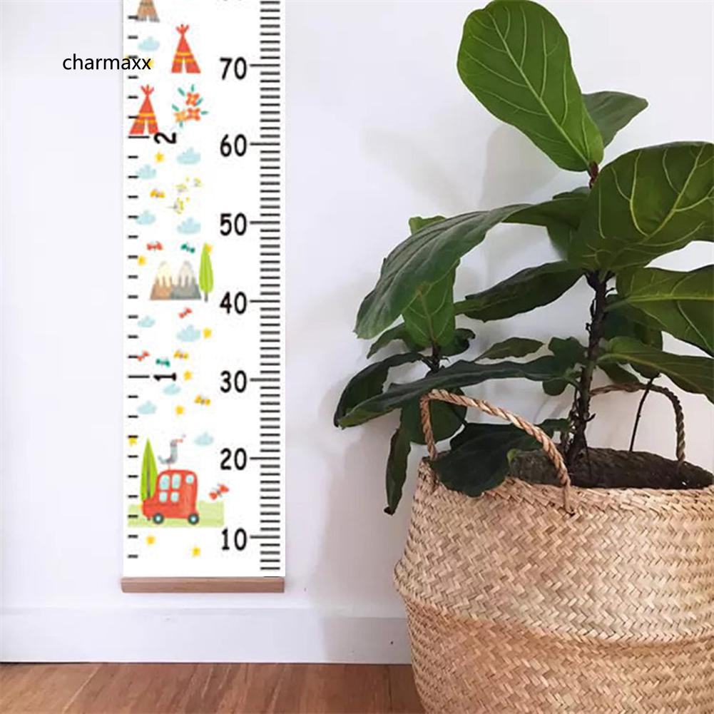 Thước vải canvas treo tường đo chiều cao cho bé
