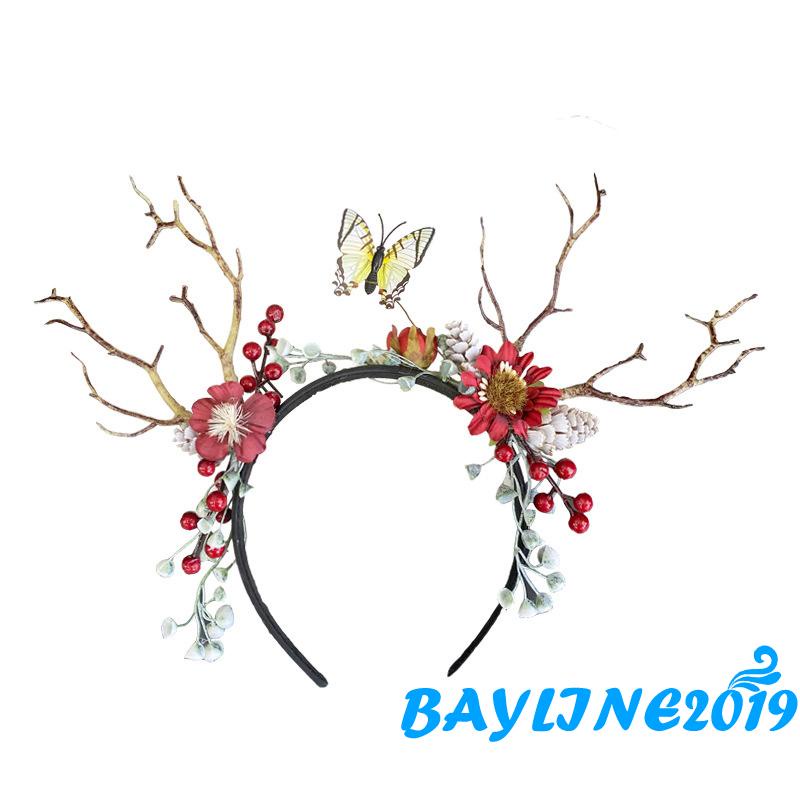 Cài tóc hình cây thông và bướm dễ thương cho nữ