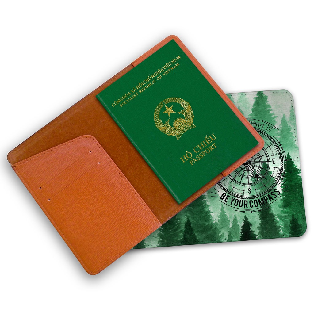 Bao Da Hộ Chiếu/Passport Du Lịch Nam - Nữ  Tropical LA BÀN - ATPP068 STORMBREAKER