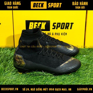 Giày Bóng Đá TQ Mercurial SuperFly EFS Elite360 Đen Cao Cổ FG