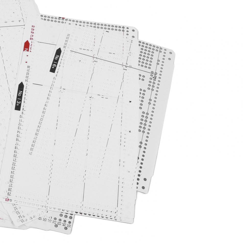 Iuxishop Knitting Machine Flower Punch Card No. 1‑20 Punching Accuracy Soft Durable