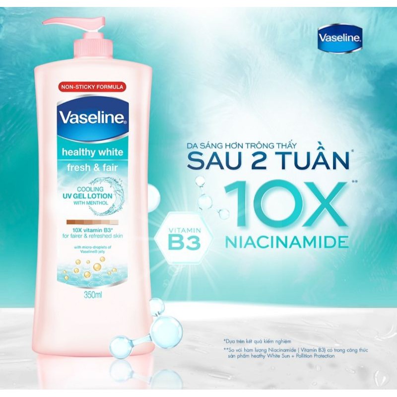 Sữa dưỡng thể trắng da Vaseline 350ml