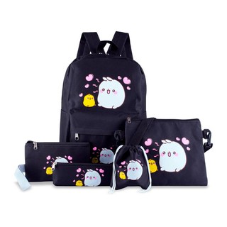 (MUA 1 ĐƯỢC 5!!!) Set 5 món KUTE Balo-Túi đeo chéo-Ví cầm tay-Hộp Viết-Túi rút Ton sur ton thời trang Teen năng động