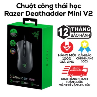 Chuột công thái học razer deathadder mini v2 có led RGB fullbox cực chất hơn cả Logitech g102 và fullen