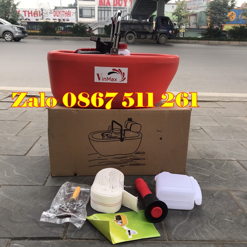 Đầu máy bơm nước tưới cây chạy xăng thả nổi siêu tiện dụng