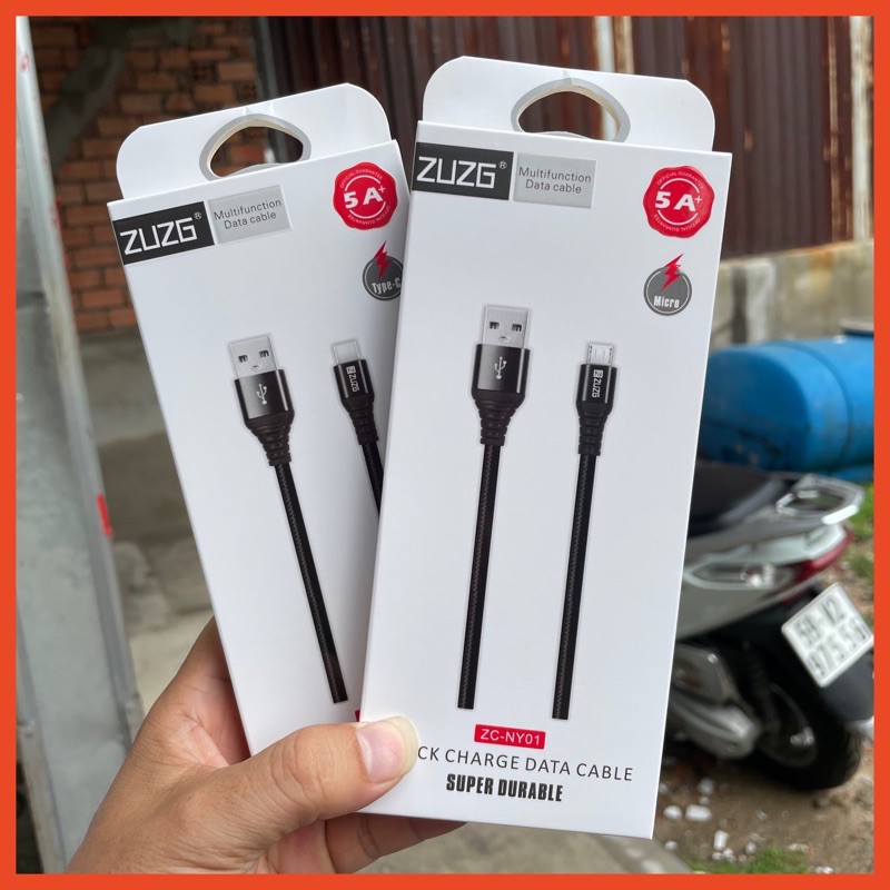 Dây Cáp Sạc bọc dù 2Met ZUZG cho các dòng điện thoại