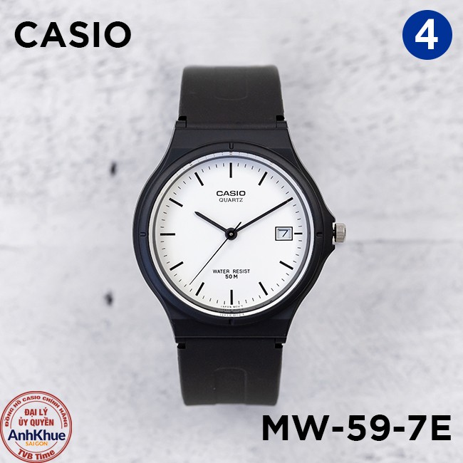 Đồng hồ unisex dây nhựa Casio Standard chính hãng Anh Khuê MW-59 Series