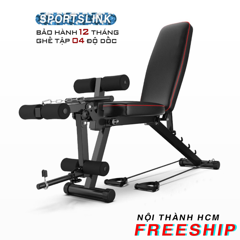 [FREESHIP]Ghế tập gym đa năng điều chỉnh 4 độ dốc Gymlink MK4018(Chưa bao gồm tạ)