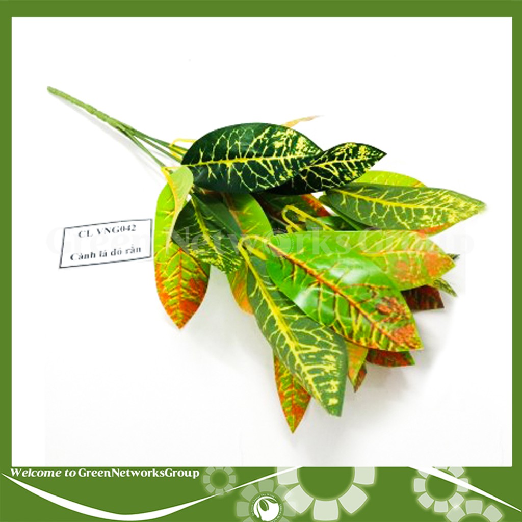 Cành Lá Đỏ rằn giả dùng để decor trang trí nhà cửa văn phòng công ty sự kiện Greennetworks