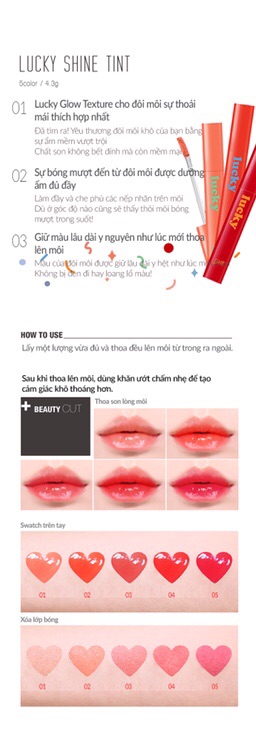Son Tint Nước Siêu Lì,Lâu Trôi LUCKY SHINE TINT | BigBuy360 - bigbuy360.vn