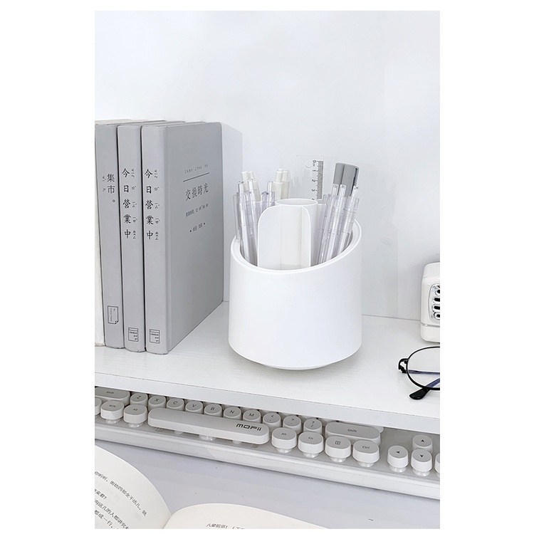 Ống đựng bút nhiều ngăn MODINA, hộp đựng đồ trang điểm có nắp chống bụi