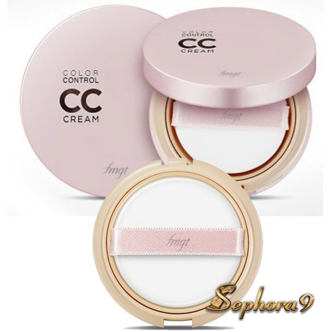 Kem nền TFS Color Control Aura CC Cream The Face Shop SPF30 PA++ mỏng mịn và chống nắng tốt