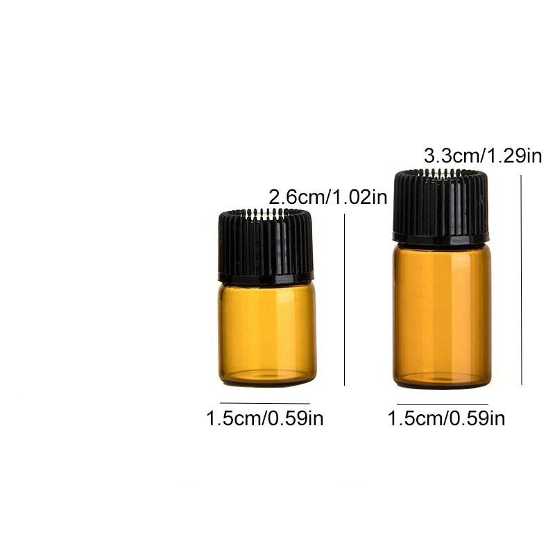 Set 10 Lọ Thủy Tinh Mini 2ml / 3ml Đựng Tinh Dầu