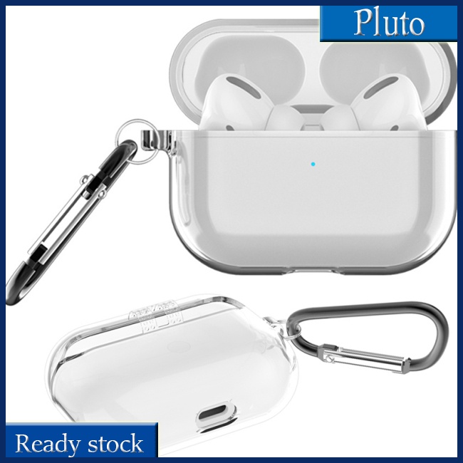 Vỏ Bảo Vệ Hộp Sạc Tai Nghe AirPods Pro 3 Trong Suốt Chống Sốc Kèm Móc Khóa Tiện Dụng