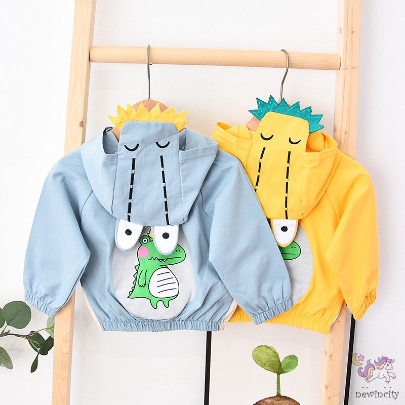 Áo khoác họa tiết khủng long dễ thương thời trang Hàn Quốc cho bé