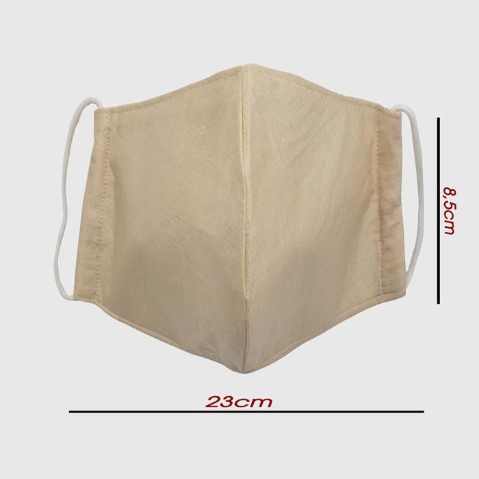 Khẩu trang tơ tằm siêu mềm mát, kháng khuẩn, nhuộm màu tự nhiên 4 lớp cho nữ. | BigBuy360 - bigbuy360.vn