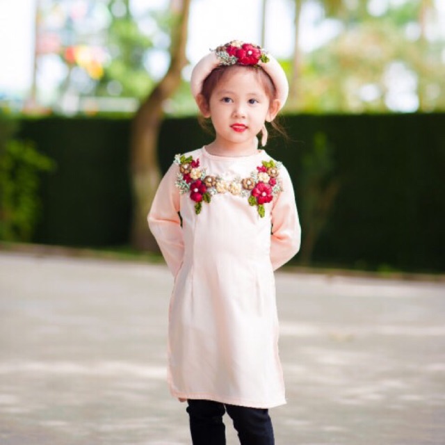Áo dài lụa satin loại 1