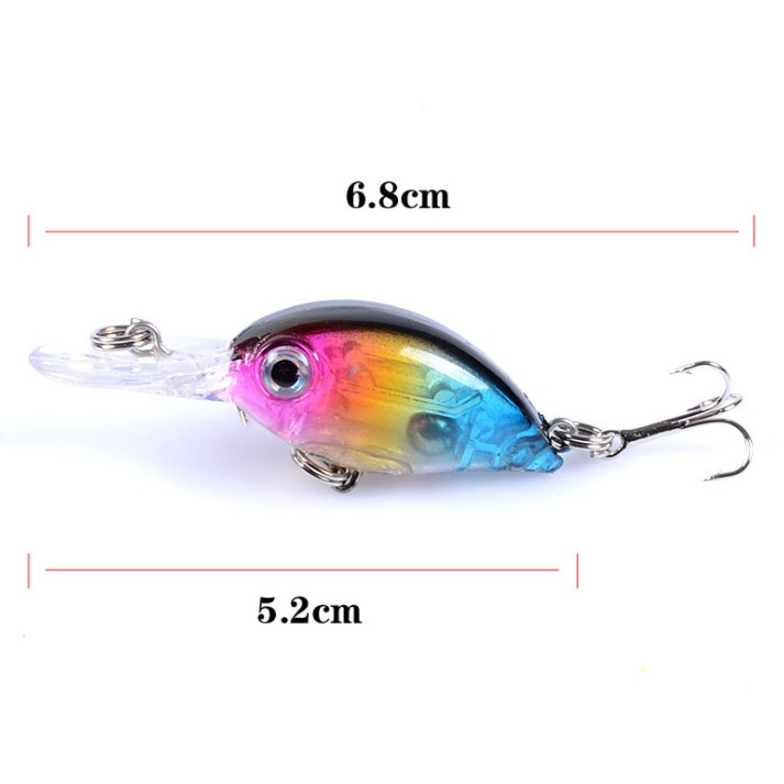 [Mã FAMAYMA giảm 10K đơn 50K] Mồi Câu Cá Giả Crank Bait 5.2cm / 3.8g