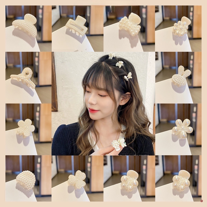 Kẹp tóc đính ngọc trai nhân tạo phong cách Hàn Quốc tinh tế cho nữ
