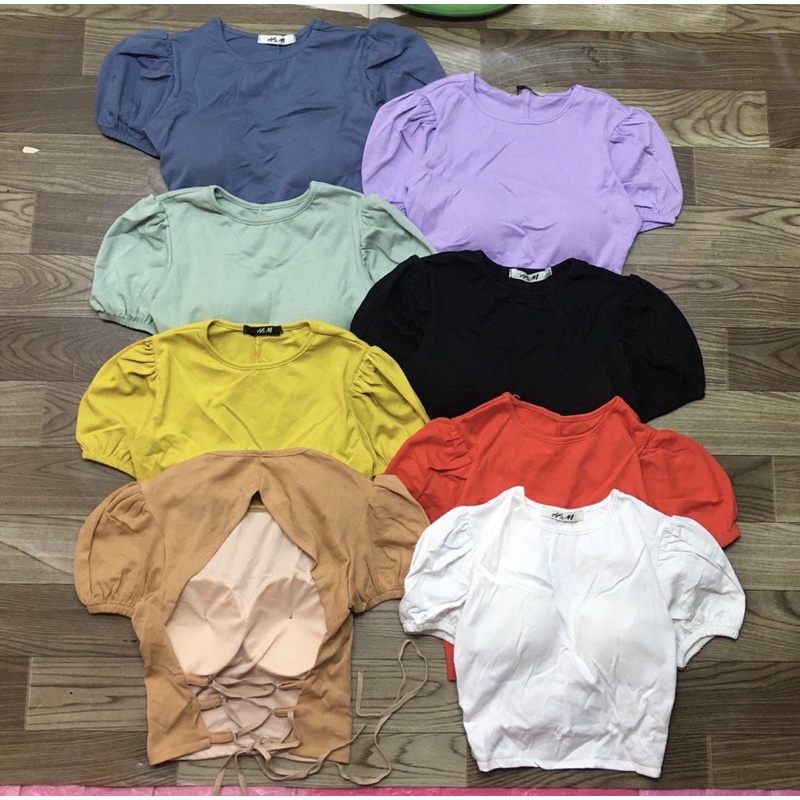 áo crop top đan dây lưng có mút ngực