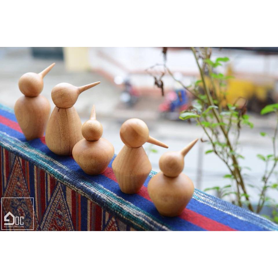 ĐỒ CHƠI CHIM GỖ AN TOÀN CHO BÉ ( CAO 8-10CM)