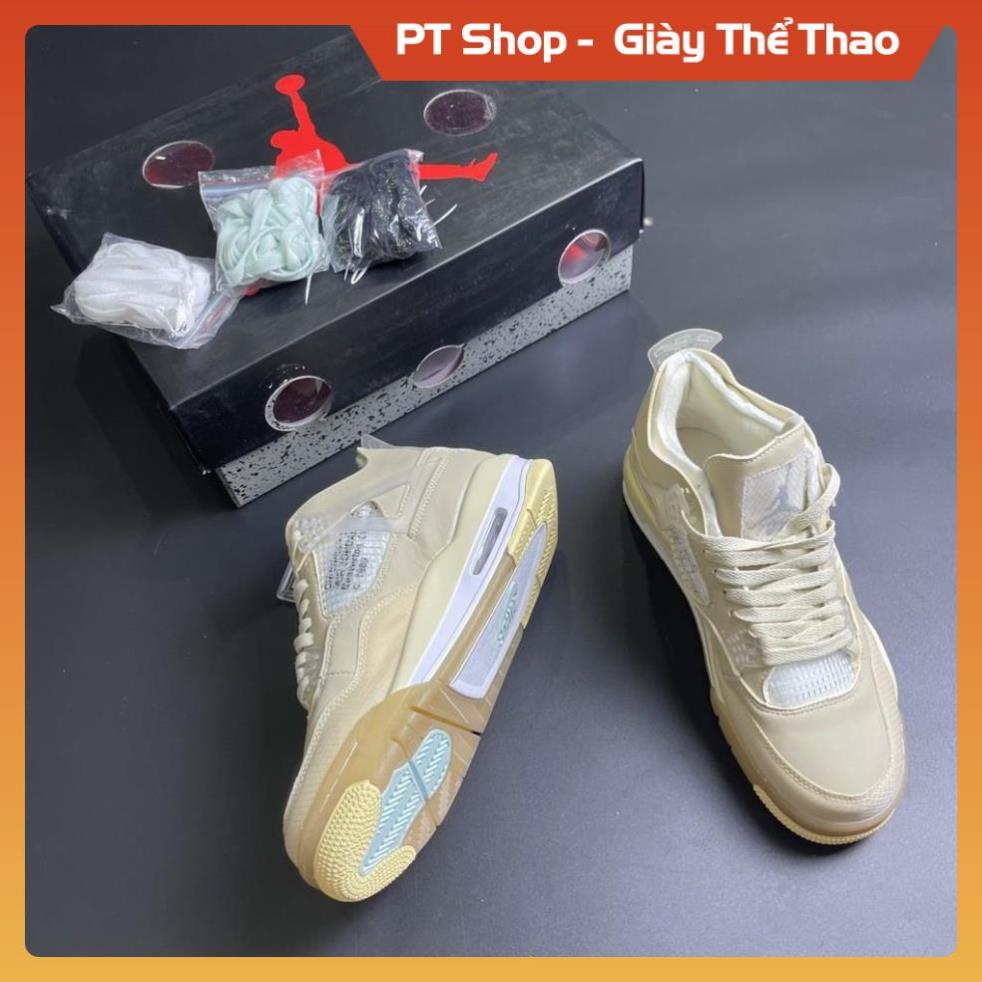 [FreeShip+ Hàng Xịn] Giày Sneaker Jordan 4 OffWhite Full Box Full Phụ Kiện Giày Hót trend