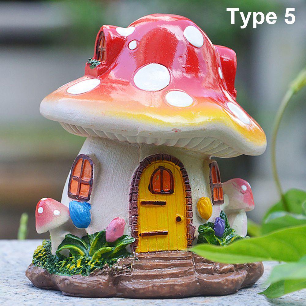 Ngôi Nhà Nấm Mini Trang Trí Sân Vườn