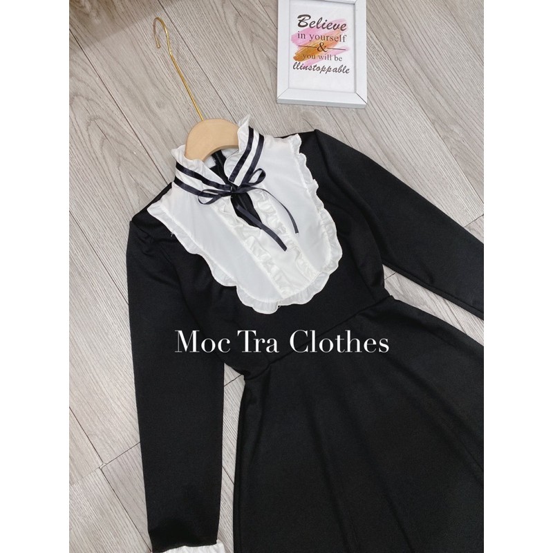 ] 🎀RẺ VÔ ĐỊCH🎀 Đầm Xoè Tiểu Thư Cổ Nơ Siêu Xinh, Váy Nữ Dự Tiệc Sang Trọng Dáng Dài | BigBuy360 - bigbuy360.vn