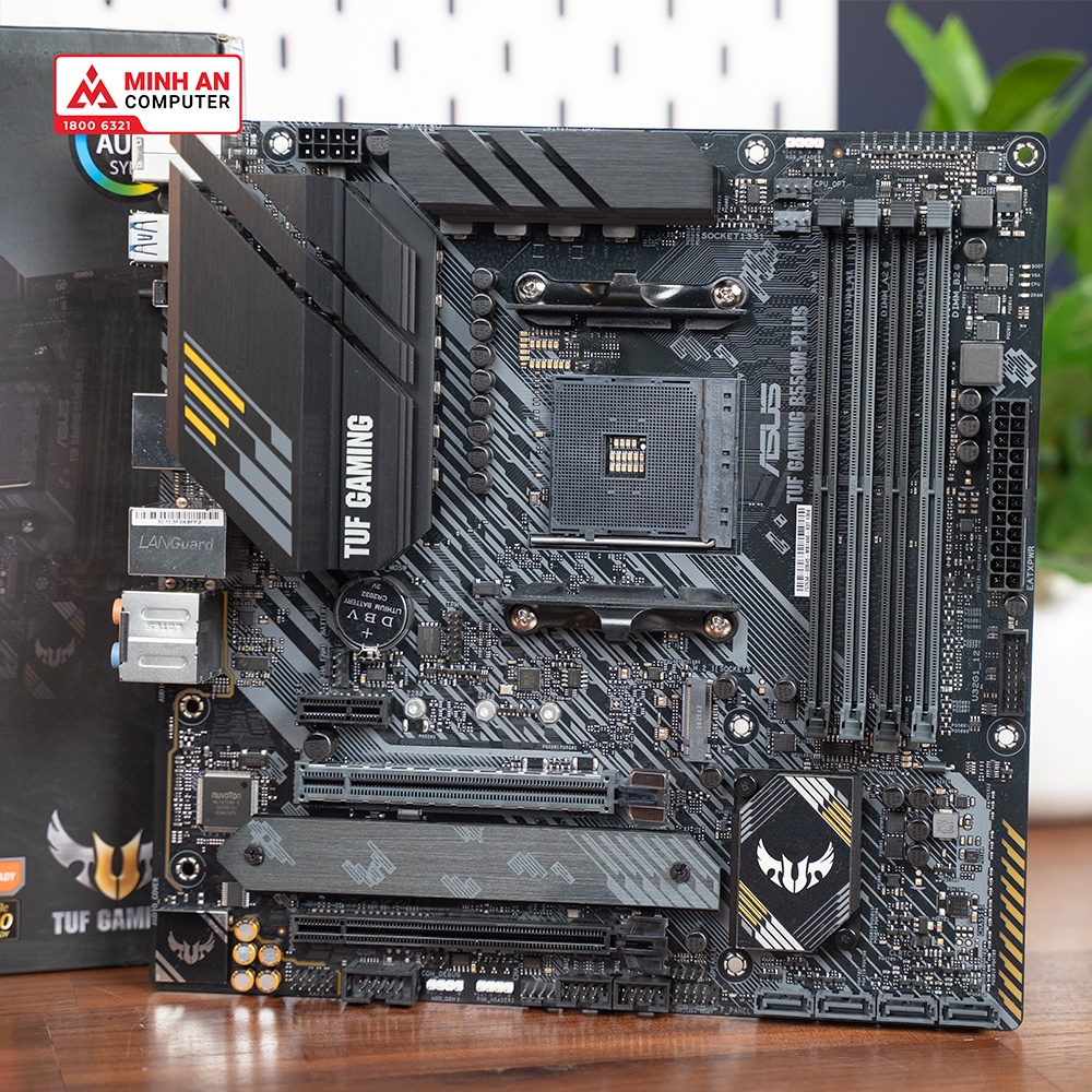 Combo Mainboard ASUS TUF GAMING B550MPLUS + CPU AMD Ryzen 5 5600X