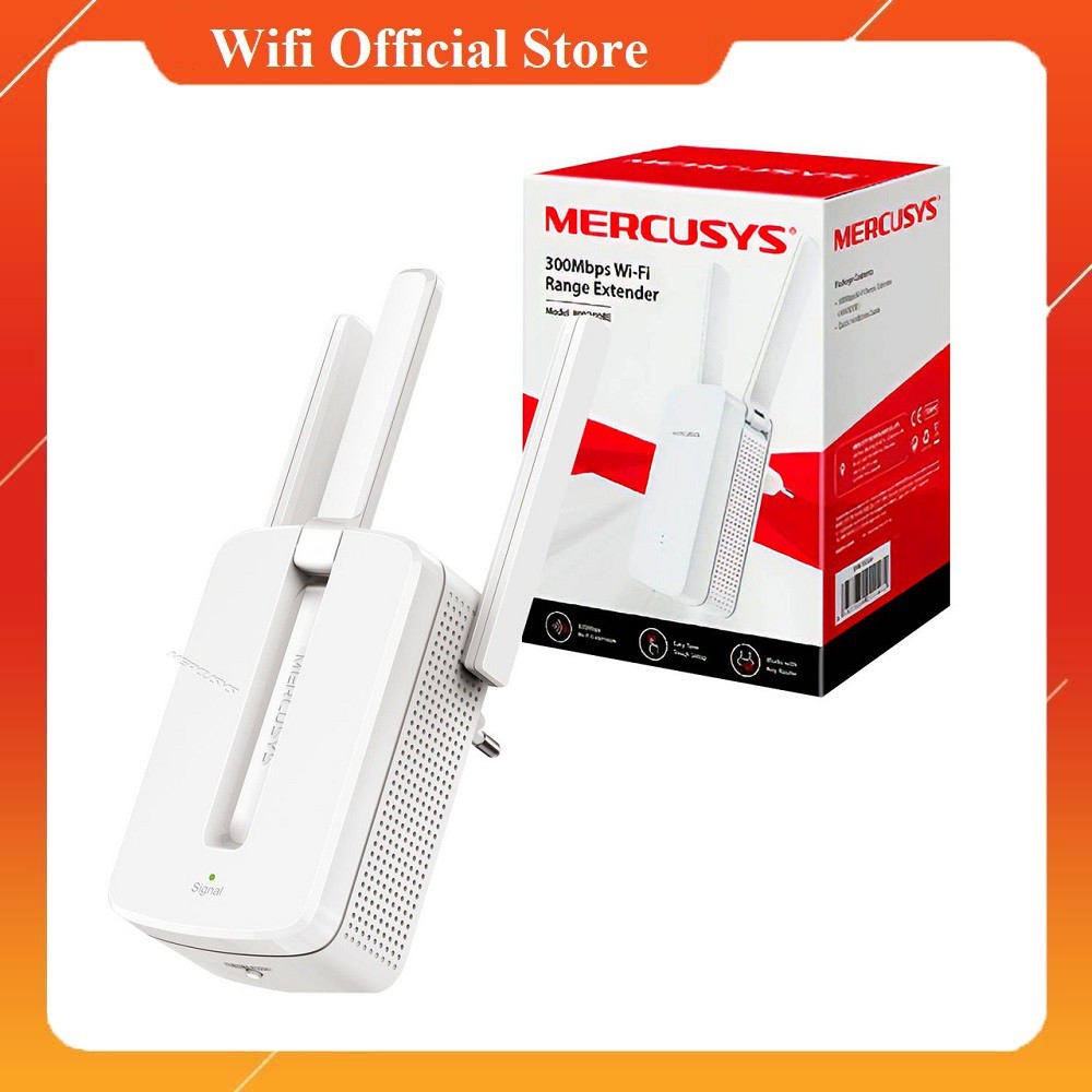 Bộ kích sóng wifi 300M, cục kích wi fi 2 râu 3 râu xuyên tường, câu mạng mở rộng wifi tenda, mercury, totolink ex200