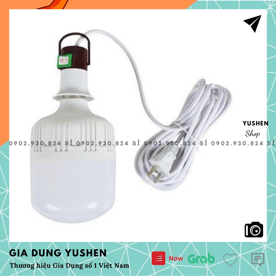 BỘ BÓNG ĐÈN LED TRỤ 20W SIÊU SÁNG CÓ KÈM DÂY DÀI 7M CỰC TIỆN LỢI, SIÊU TIẾT KIỆM ĐIỆN NĂNG - GIA DỤNG YUSHEN - BBD02
