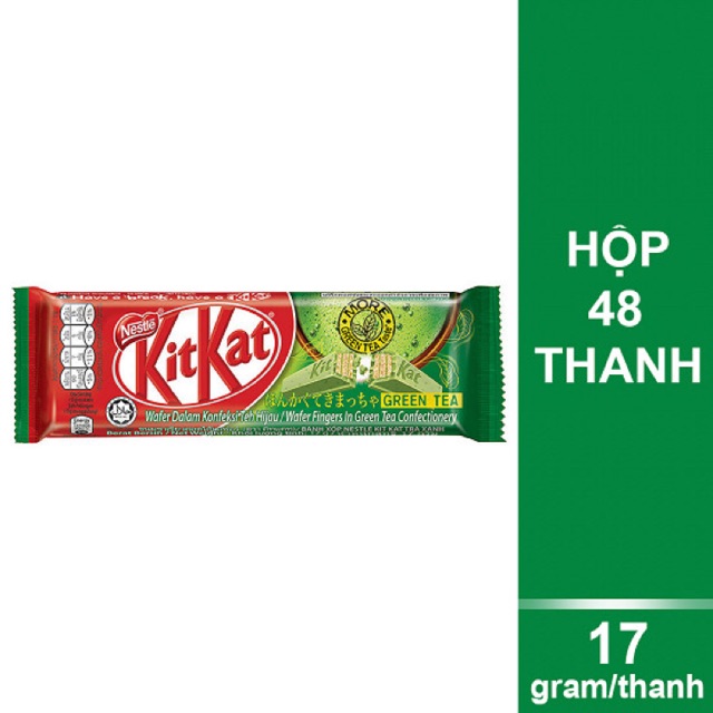 Hộp 48 thanh 2F kitkat vị trà xanh 17gr