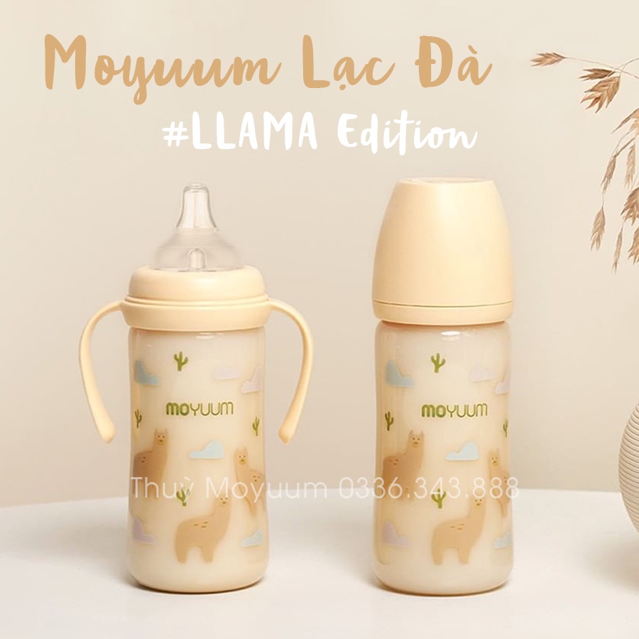 Bình sữa Moyuum Lạc Đà, Moyuum Vàng, Moyuum Llama edition 170ml- 270ml