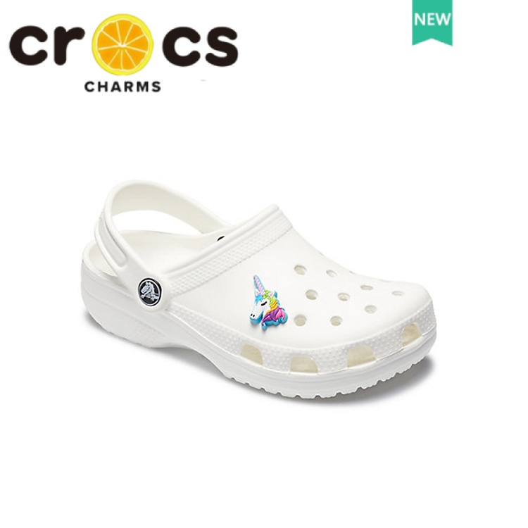 Phụ Kiện Khóa Giày Crocs Hình Kỳ Lân Và Hoa Đáng Yêu Trang Trí Trên Cùng