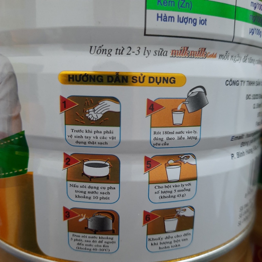 (Mẫu mới) SỮA CANXI DÀNH CHO NGƯỜI GIÀ LOÃNG XƯƠNG VÀ TIỂU ĐƯỜNG LON 900g - milkmilk