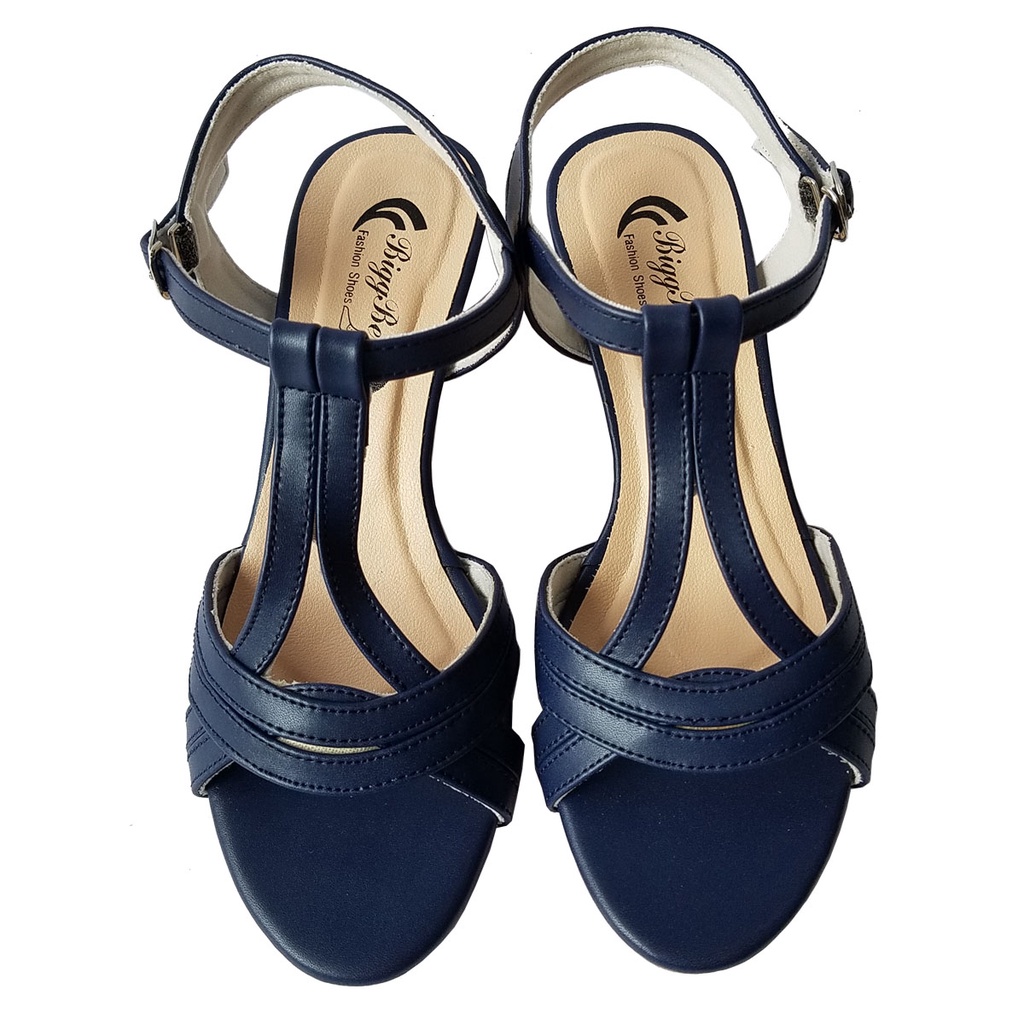 Giày sandal cao gót nữ BIGBEN cao 3 phân GCG88